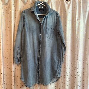 Quince Button-Up Shirt Dress